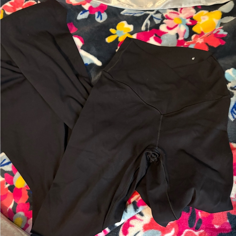 Aerie Black Flared Leggings